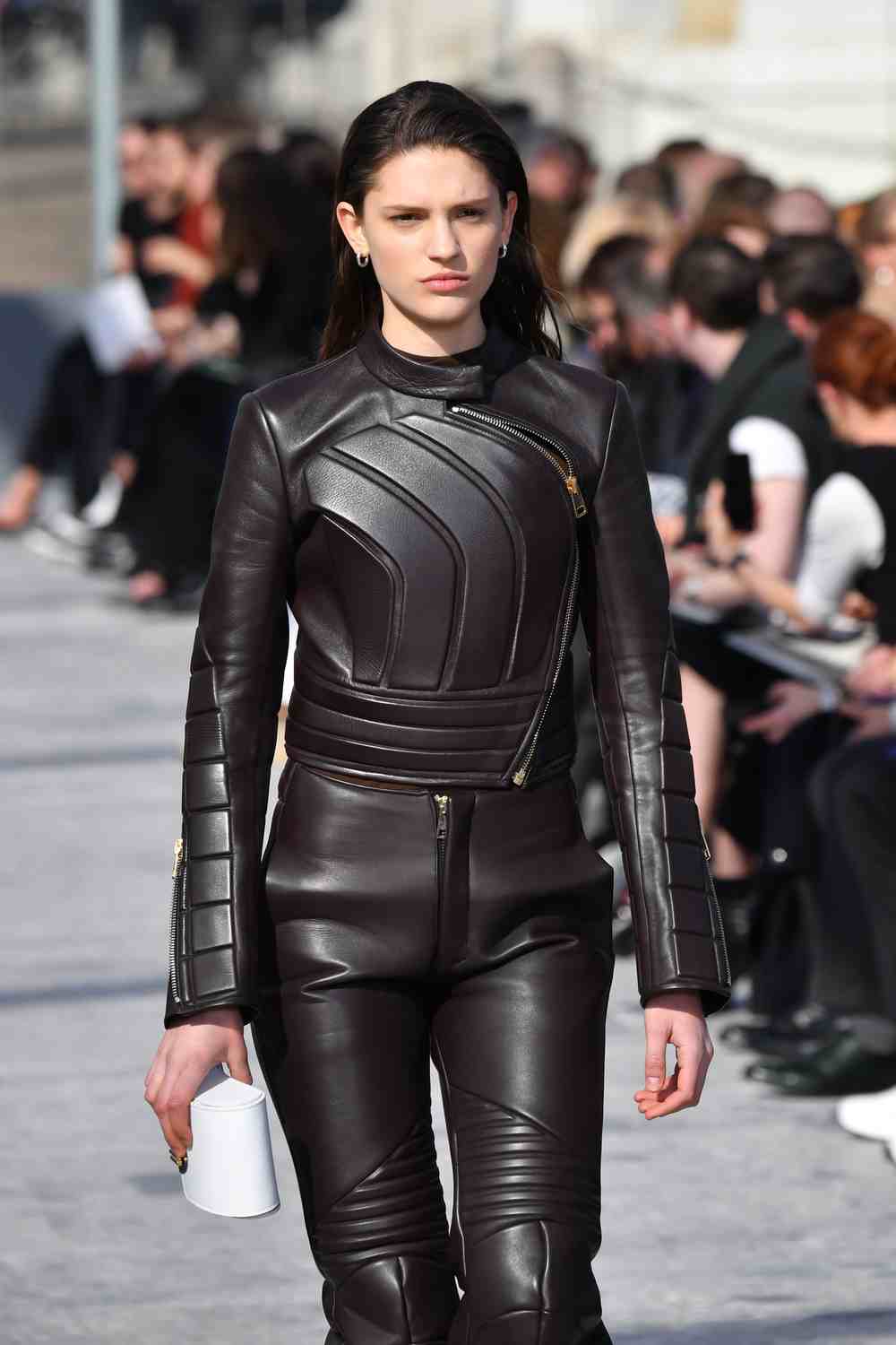 Leather at Bottega Veneta, fall/winter 2019-2020 at Milan, February 22, 2019. u00e2u20acu201d AFP pic