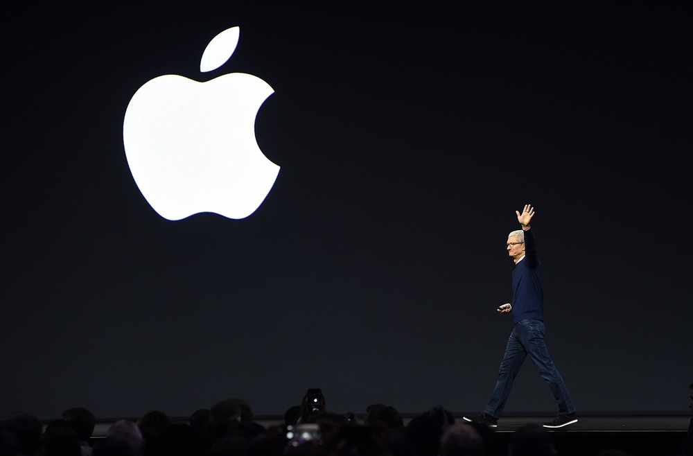 Apple CEO Tim Cook exits the stage during Apple's Worldwide Developers Conference in San Jose. u00e2u20acu201d AFP pic