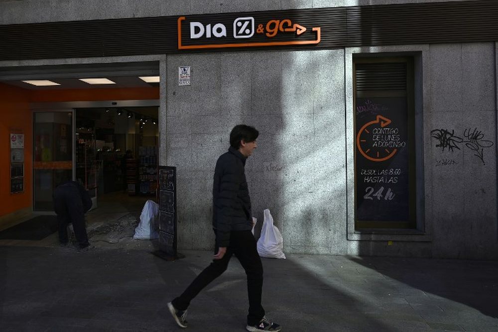 A man walks past a Dia supermarket in Madrid on February 5, 2019. u00e2u20acu201d AFP pic