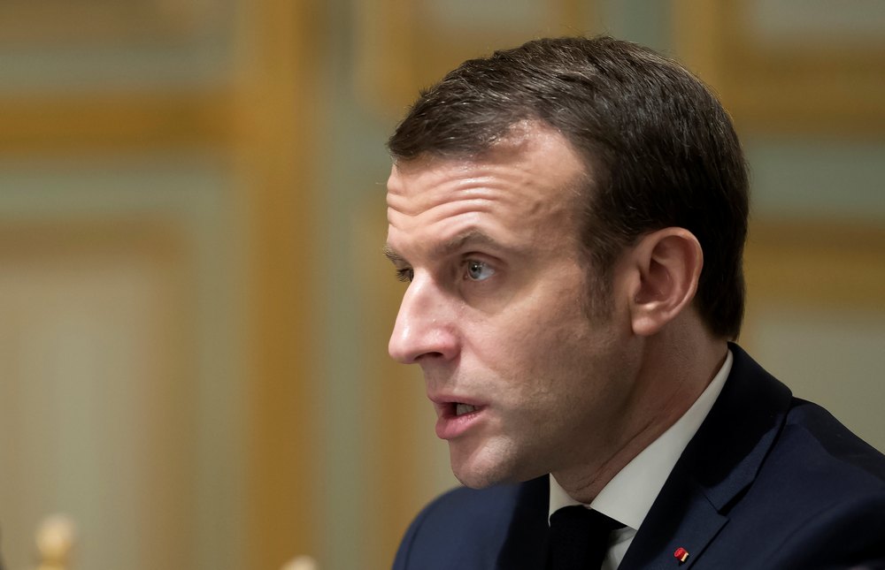 French President Emmanuel Macron attends a meeting with farmers at the Elysee Palace in Paris February 11, 2019. u00e2u20acu201d Ian Langsdon/Pool pic via Reuters