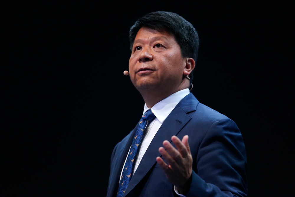 Huawei chairperson Guo Ping delivers a keynote speech at the Mobile World Congress (MWC) in Barcelona on February 26, 2019. u00e2u20acu201d AFP pic