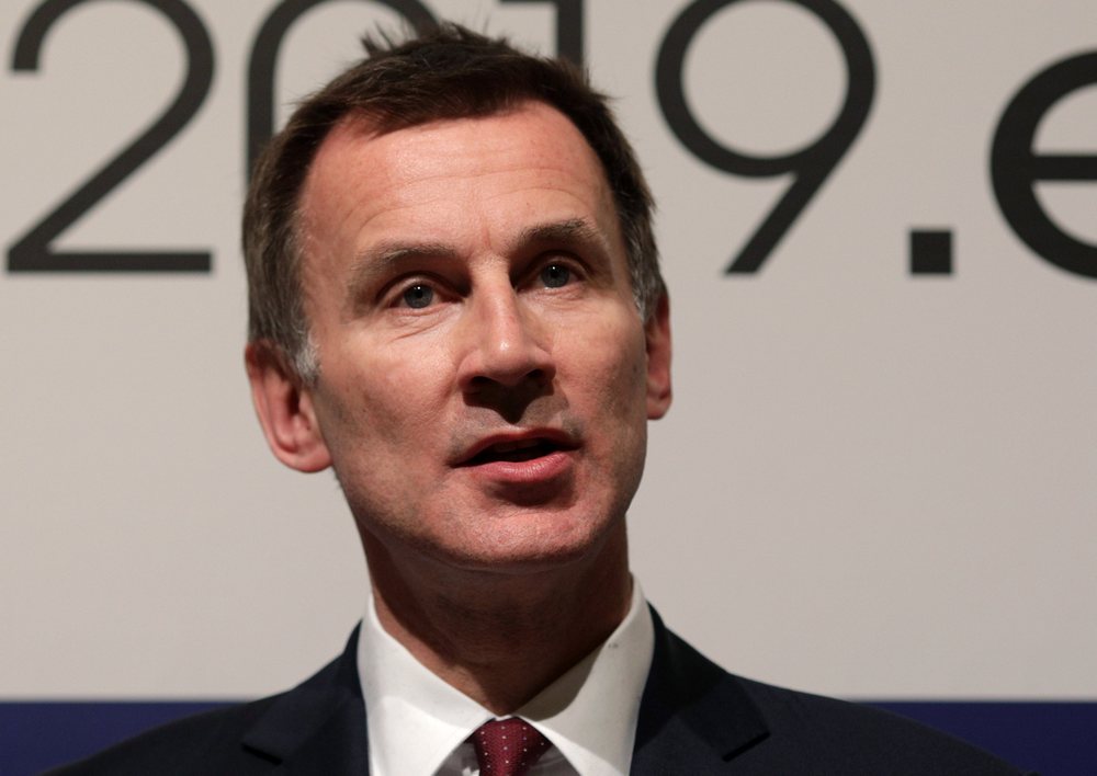 Britain's Foreign Secretary Jeremy Hunt speaks to the media during the informal meeting of the European Union foreign ministers in Bucharest, Romania January 31, 2019. u00e2u20acu201d Inquam Photos/Octav Ganea via Reuters