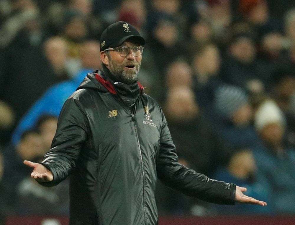 Liverpool manager Jurgen Klopp reacts during the match against West Ham United, February 4, 2019. u00e2u20acu2022 Reuters pic