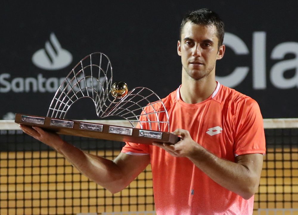 Serbia's Laslo Djere celebrates after winning the Rio Open in Rio de Janeiro February 24, 2019. u00e2u20acu2022 Reuters pic