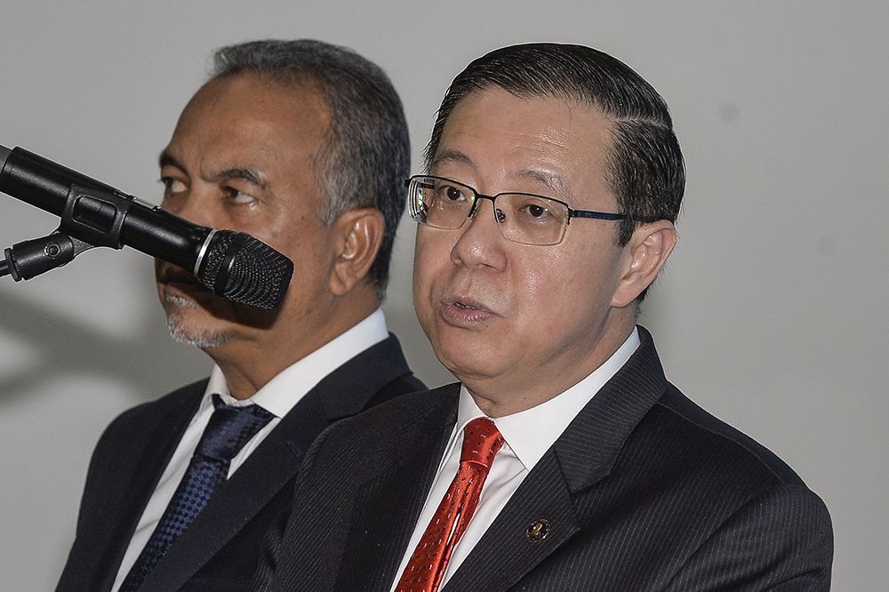 Finance Minister Lim Guan Eng speaks at a press conference after handing over a cheque of RM5 million to the Restu Foundation in Putrajaya February 28, 2019. u00e2u20acu201d Picture by Miera Zulyana