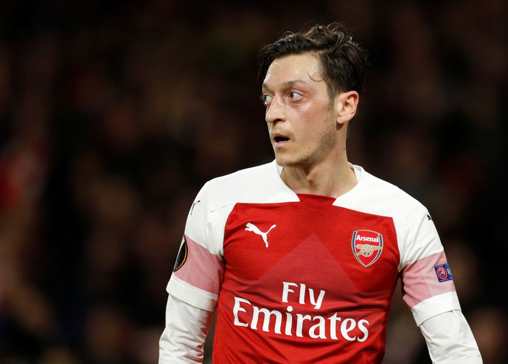 Arsenal's Mesut Ozil during the Europa League match against BATE Borisov, February 21, 2019. u00e2u20acu2022 Reuters pic