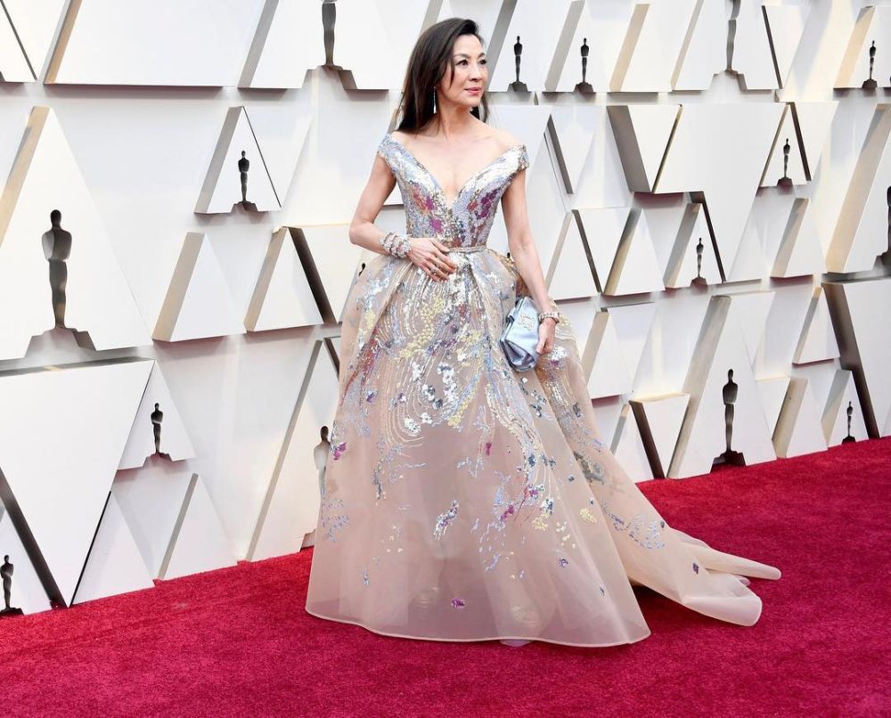 Tan Sri Michelle Yeoh was dressed in a dazzling Elie Saab gown. u00e2u20acu2022 Picture via Instagram/michelleyeoh_official