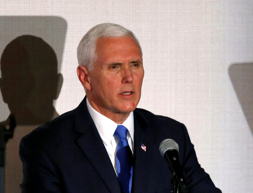 US Vice President Mike Pence speaks during a meeting of the Lima Group in Bogota, Colombia February 25, 2019.nu00e2u20acu201d Reuters pic 