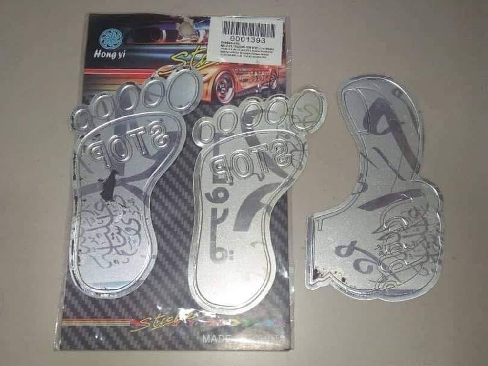 PPIM wanted Mr DIY to apologise publicly for selling car stickers in the shape of a footprint found out to be showing Arabic scripts.