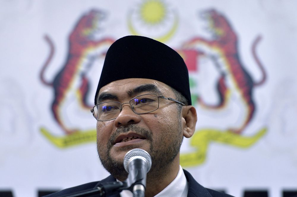 Minister in the Prime Minister's Department Datuk Seri Mujahid Yusof Rawa speaks during a press conference in Putrajaya February 13, 2019. u00e2u20acu2022 Picture by Mukhriz Hazim