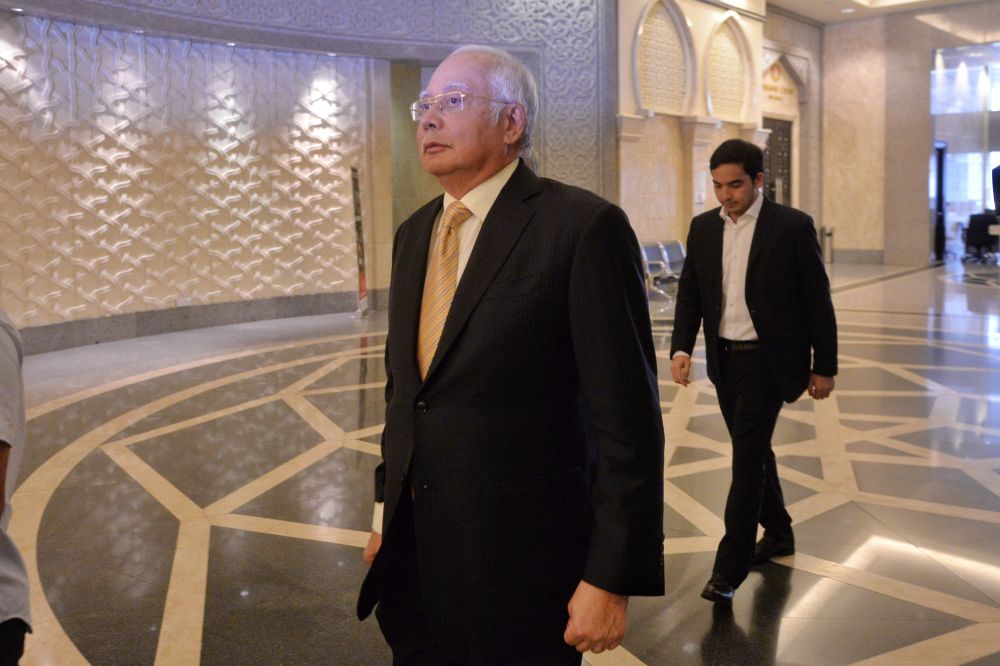 Datuk Seri Najib Razak arrives at the Palace of Justice in Putrajaya February 7, 2019. u00e2u20acu2022 Picture by Shafwan Zaidon