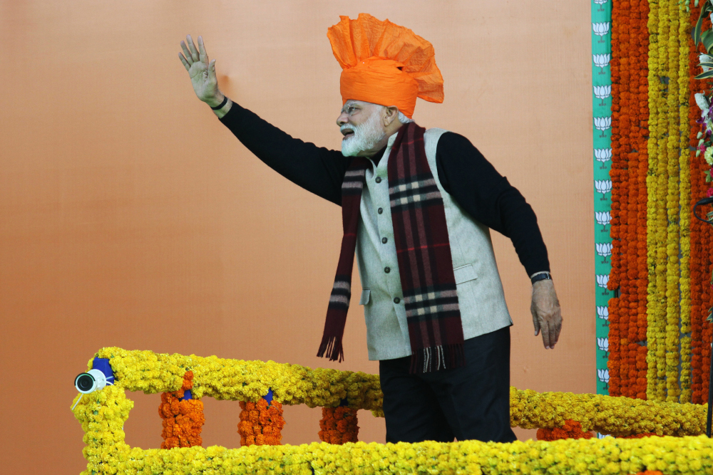 In this file photo taken on February 3, 2019 Indian Prime Minister Narendra Modi gestures during a public rally in Jammu in the Indian state of Jammu and Kashmir. u00e2u20acu201d AFP pic 