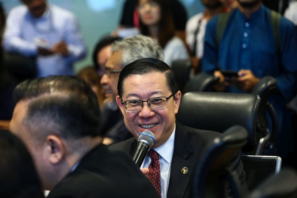 Finance Minister Lim Guan Eng speaks during a press conference at UOA Tower, Bangsar February 22, 2019. u00e2u20acu2022 Picture by Ahmad Zamzahuri