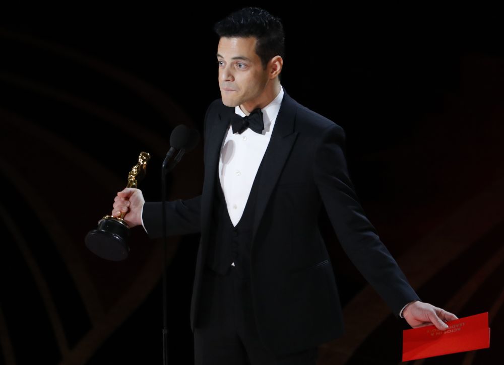 Actor Rami Malek accepts the Best Actor award for his role in u00e2u20acu02dcBohemian Rhapsodyu00e2u20acu2122 at the 91st Academy Awards in Los Angeles February 25, 2019. u00e2u20acu2022 Reuters pic