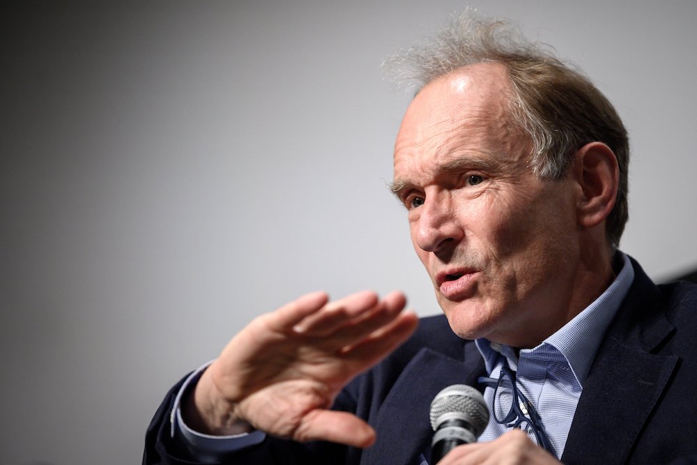 World Wide Web inventor Tim Berners-Lee takes part in a session entitled: u00e2u20acu02dcThirty Years On: Let the Web Serve Humanityu00e2u20acu2122 at the 17th International Film Festival and Forum on Human Rights (FIFDH) in Geneva March 11, 2019. u00e2u20acu201d AFP pic