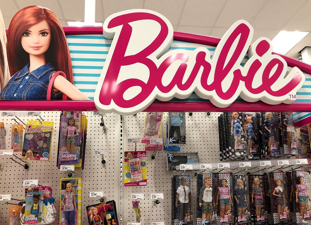 In this file photo taken July 25, 2018 Barbie dolls, made by Mattel, are displayed on a shelf at a Target store in San Rafael, California. u00e2u20acu201d Justin Sullivan/Getty Images North America pic via AFP