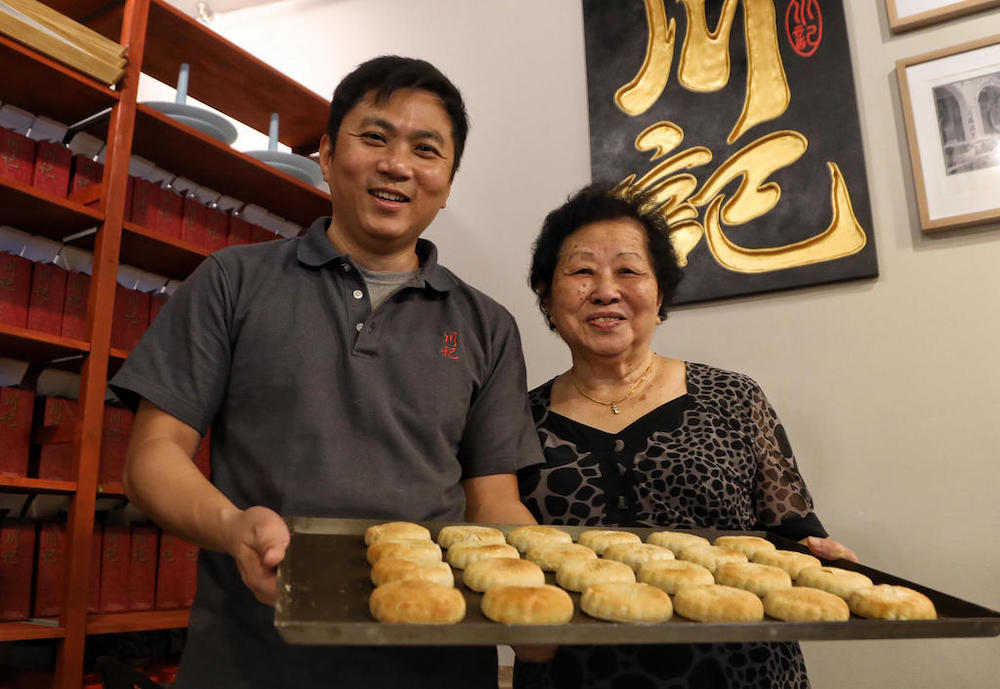 Mr Chong Suan (left) set up Chuan Ji bakery in 2017 with his mother Wong Chih Lian, 79. u00e2u20acu201d TODAY pic
