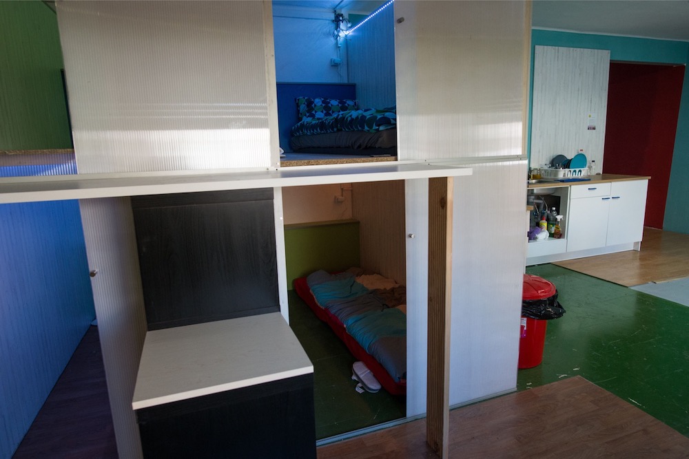 This picture taken in Barcelona on February 22, 2019 shows capsule flats of a u00e2u20acu02dcbeehiveu00e2u20acu2122-style housing project. u00e2u20acu201d AFP pic