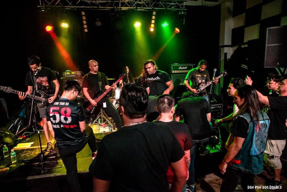 Truth Be Known, a Singapore death-metal band, performing in December 2018. u00e2u20acu201d TODAY pic