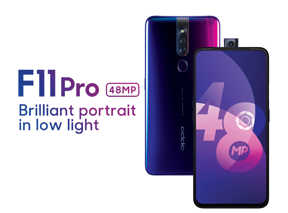 F11 Pro runs on Android 9 Pie with ColourOS 6.0 skin on top and comes in Thunder Black and Aurora Green. u00e2u20acu201d Picture by Oppo via SoyaCincau