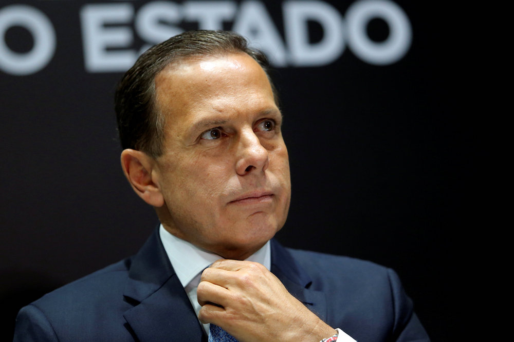 The governor of Brazil's Sao Paulo state Joao Doria is seen during a news conference in Sao Paulo February 21, 2019. u00e2u20acu201d Reuters pic