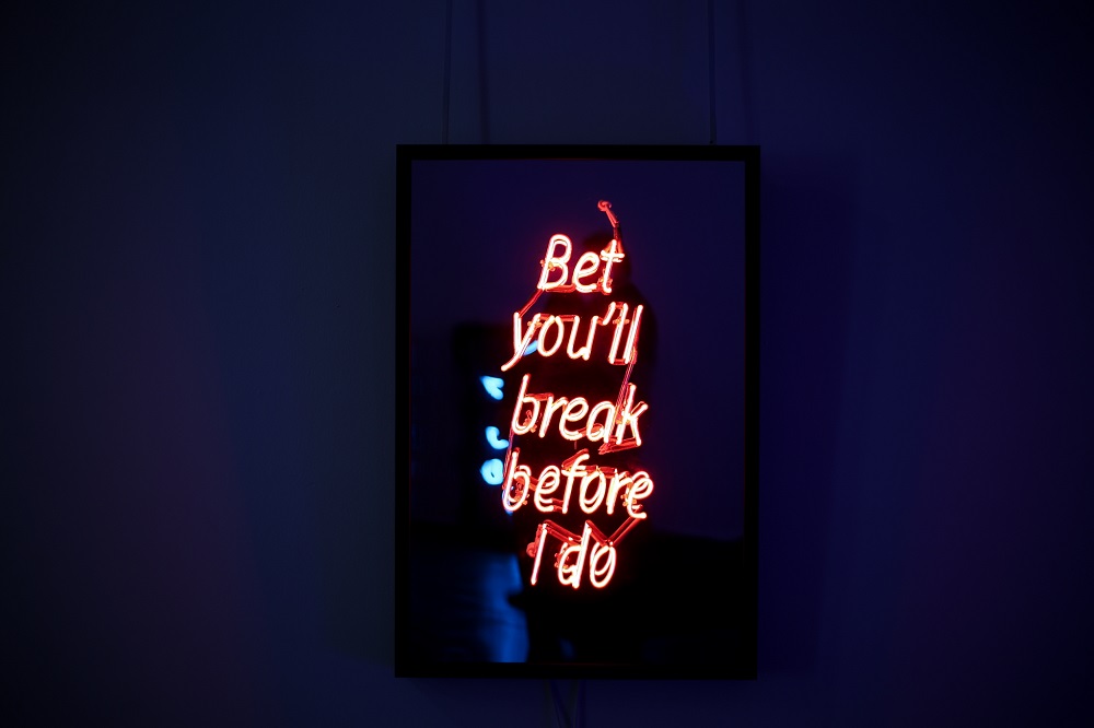 Morning mantras in the mirror take on a different meaning with Gomesu00e2u20acu2122 art. u00e2u20acu201d Picture by Ahmad Zamzahuri