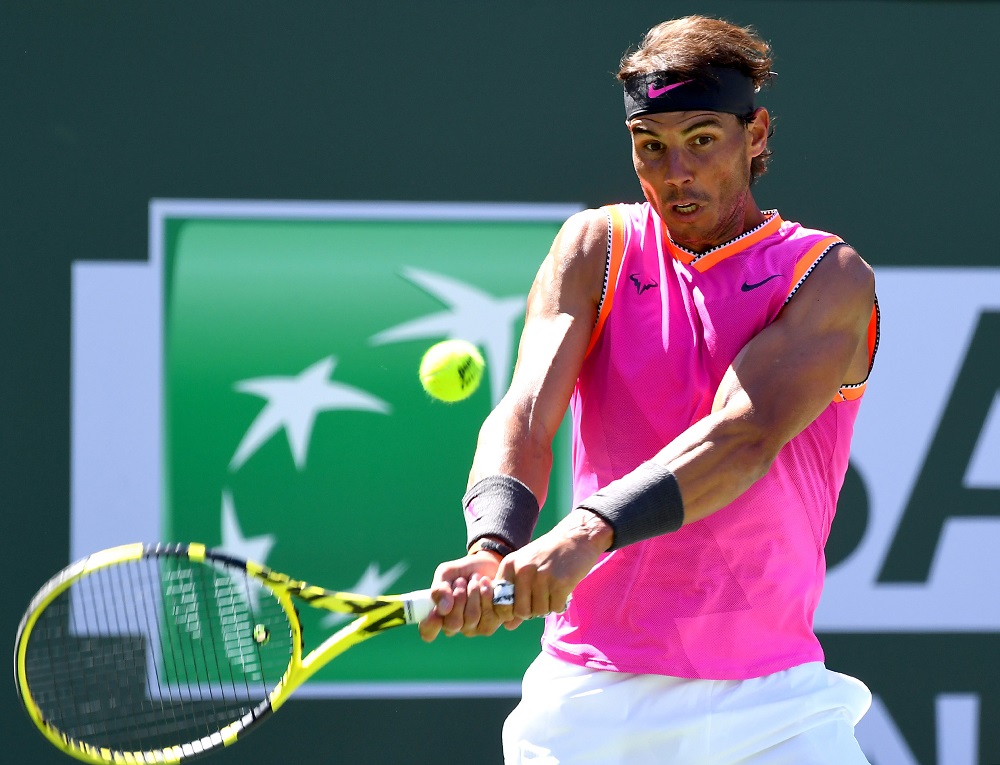 Rafael Nadal during his fourth round match as he defeated Filip Krajinovic in the BNP Paribas Open at the Indian Wells Tennis Garden in California March 13, 2019. u00e2u20acu201d Picture by Jayne Kamin-Oncea-USA TODAY Sports via Reuters