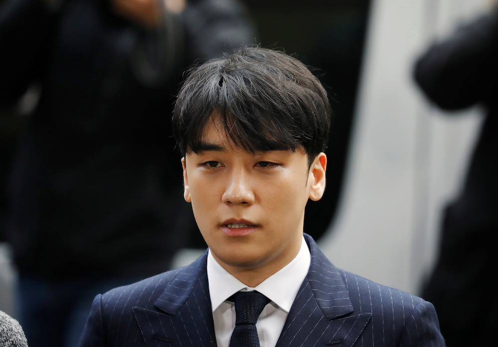 Seungri arrives to be questioned over a sex bribery case at the Seoul Metropolitan Police Agency in Seoul March 14, 2019. u00e2u20acu201d Reuters pic