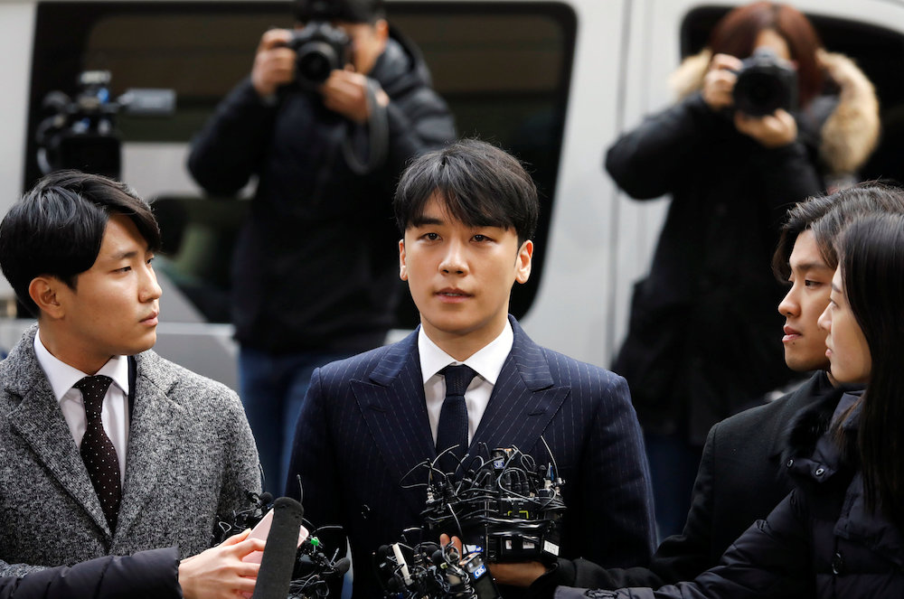 Seungri arrives to be questioned over a sex bribery case at the Seoul Metropolitan Police Agency in Seoul March 14, 2019. u00e2u20acu201d Reuters pic