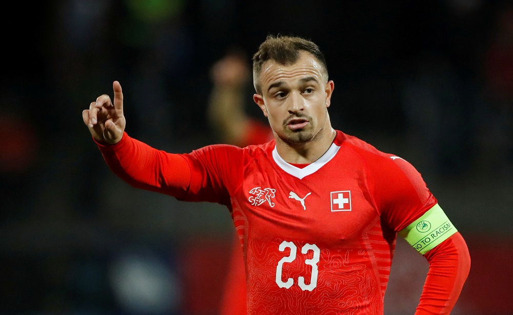 Switzerland's Xherdan Shaqiri during the international friendly at the Cornaredo Stadium in Lugano, Switzerland November 14, 2018. u00e2u20acu201d Reuters pic
