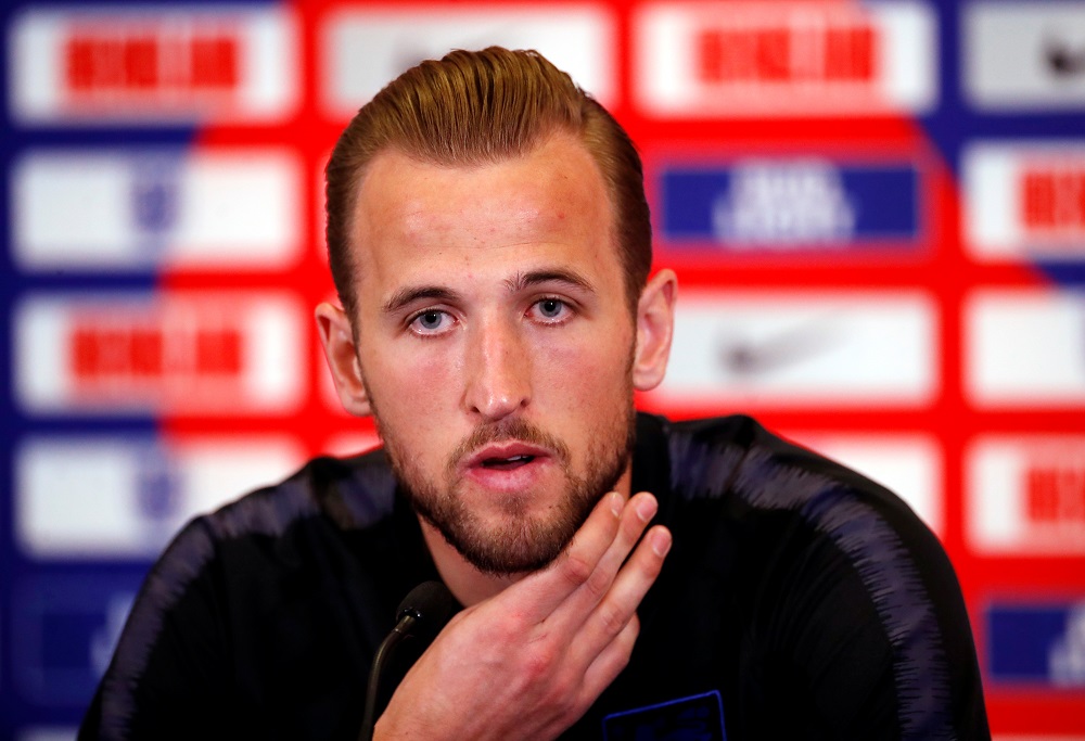 England's Harry Kane during the press conference at St. Georgeu00e2u20acu2122s Park in Burton upon Trent March 19, 2019. u00e2u20acu201d Action Images via Reuters