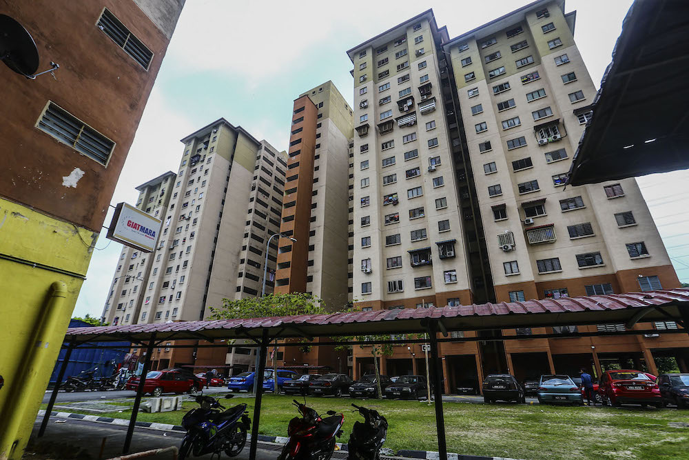 The PPR Intan Baiduri flats in Gombak March 10, 2019. u00e2u20acu201d Picture by Hari Anggara