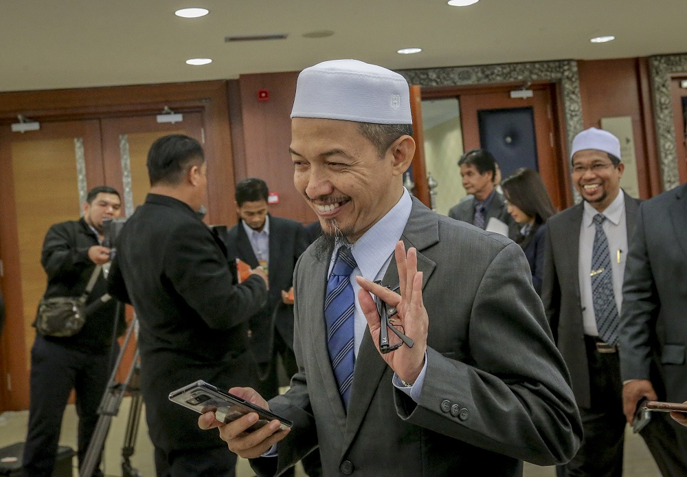 Bachok MP Nik Mohamad Abduh Nik Abdul Aziz at Parliament in Kuala Lumpur March 12, 2019. u00e2u20acu201d Picture by FIrdaus Latif 