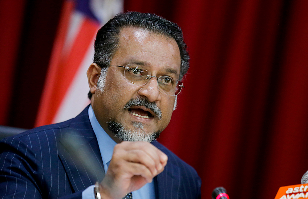 Penang state exco Jagdeep Singh Deo speaks to the press in George Town March 13, 2019. u00e2u20acu201d Picture by Sayuti Zainudin