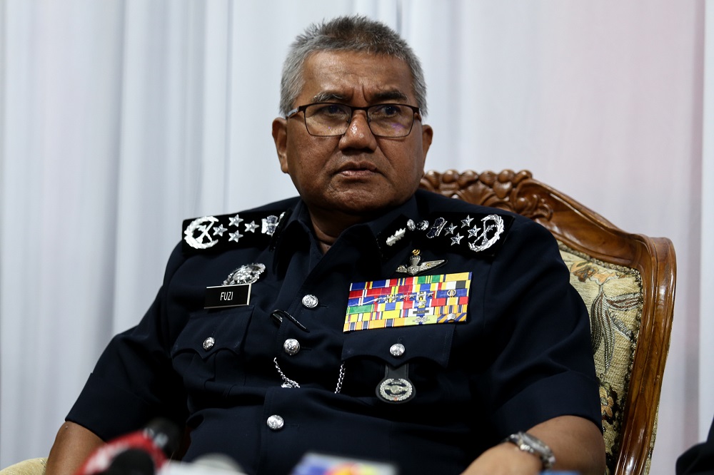 Inspector-General of Police Tan Sri Mohamad Fuzi Harun speaks during a press conference in Bukit Aman March 19,2019. u00e2u20acu201d Picture by Ahmad Zamzahuri 