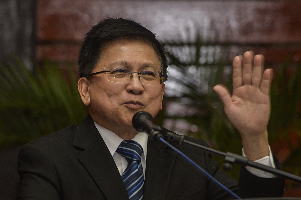 Chief Justice of Malaysia, Tan Sri Richard Malanjum, speaks during the u00e2u20acu02dcOur Constitutionu00e2u20acu2122 book launch in Kuala Lumpur March 20, 2019. u00e2u20acu201d Picture by Miera Zulyana