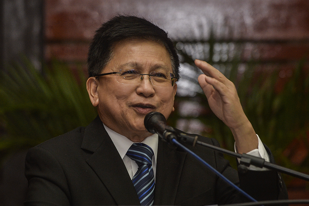 Chief Justice of Malaysia, Tan Sri Richard Malanjum, speaks during the u00e2u20acu02dcOur Constitutionu00e2u20acu2122 book launch in Kuala Lumpur March 20, 2019. u00e2u20acu201d Picture by Miera Zulyana