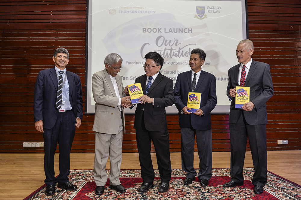 Caption: Malanjum and constitutional law expert Datuk Shad Saleem Faruqi at the launch of the latter's book ‘Our Constitution’. March 20, 2019. — Picture by Miera Zulyana