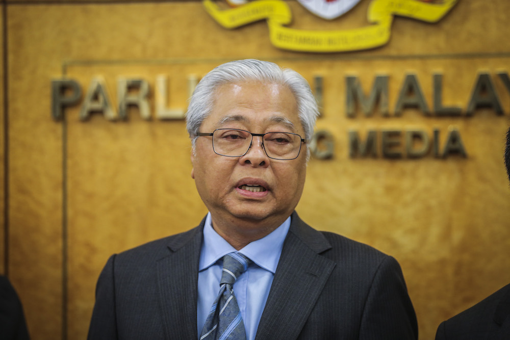 Opposition Leader Datuk Seri Ismail Sabri Yaakob speaks during press conference in Parliament in Kuala Lumpur March 25, 2019. u00e2u20acu201d Picture by Firdaus Latif 