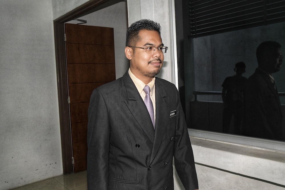 Dr Ahmad Hafizam Hasmi attends the inquest into fireman Muhammad Adib Mohd Kassimu00e2u20acu2122s death at the Shah Alam High Court March 26, 2019. u00e2u20acu201d Picture by Shafwan Zaidon
