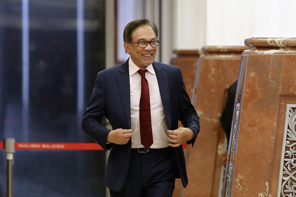 Datuk Seri Anwar Ibrahim is pictured in Parliament in Kuala Lumpur March 26, 2019. u00e2u20acu201d Picture by Yusof Mat Isa