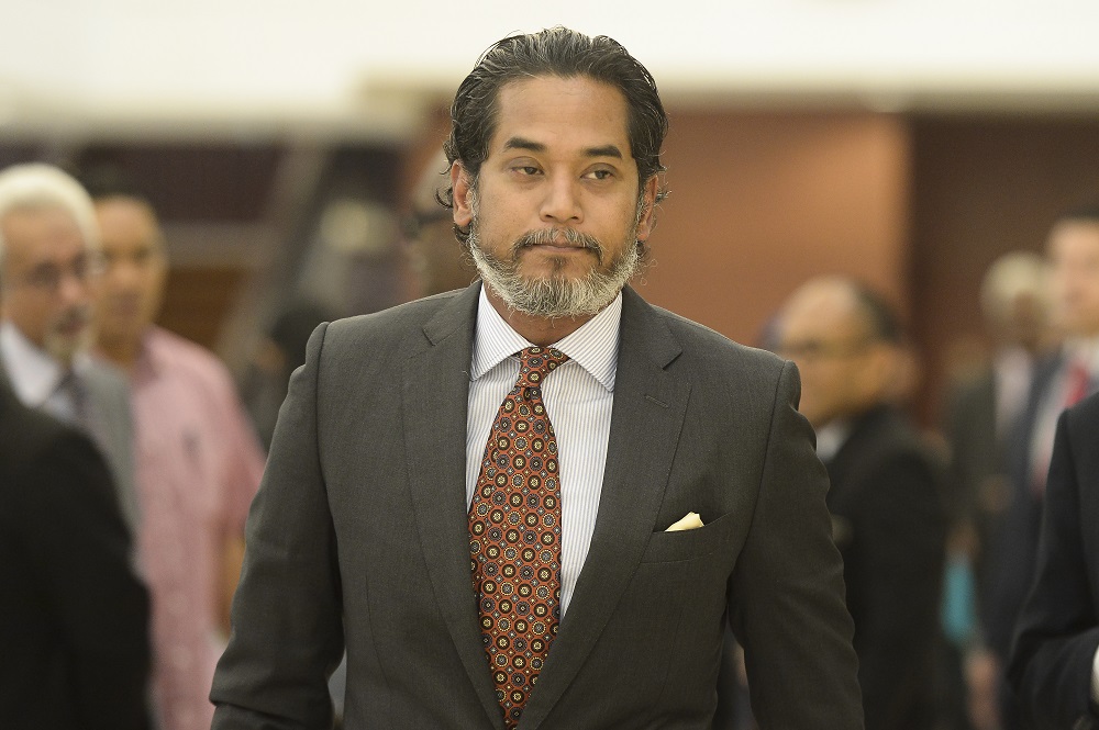 Rembau MP Khairy Jamaludin arrives at Parliament in Kuala Lumpur March 27, 2019. u00e2u20acu201d Picture by Mukhriz Hazim