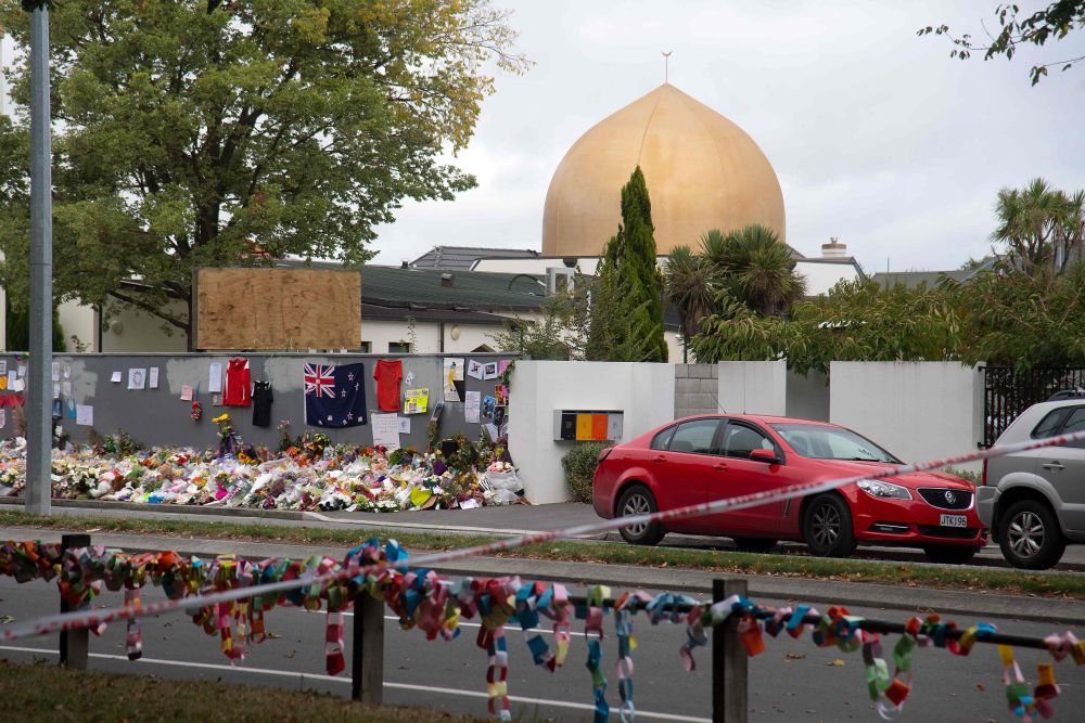 The Masjid Al Noor mosque in Deans Ave is seen without barricades a week after the twin mosque attack that claimed 50 lives in Christchurch March 22, 2019. u00e2u20acu201d Marty Melville pic via AFP