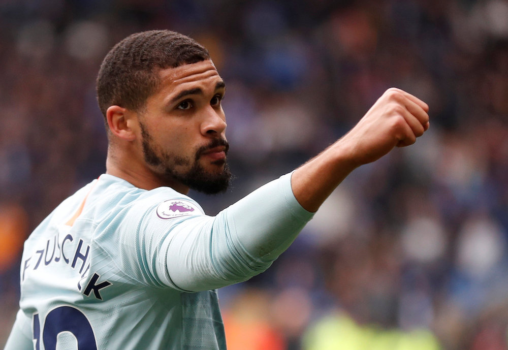 Chelsea's Ruben Loftus-Cheek celebrates scoring their second goal against Cardiff City in Cardiff March 31, 2019. u00e2u20acu201d Action Images handout via Reuters/Matthew Childs 