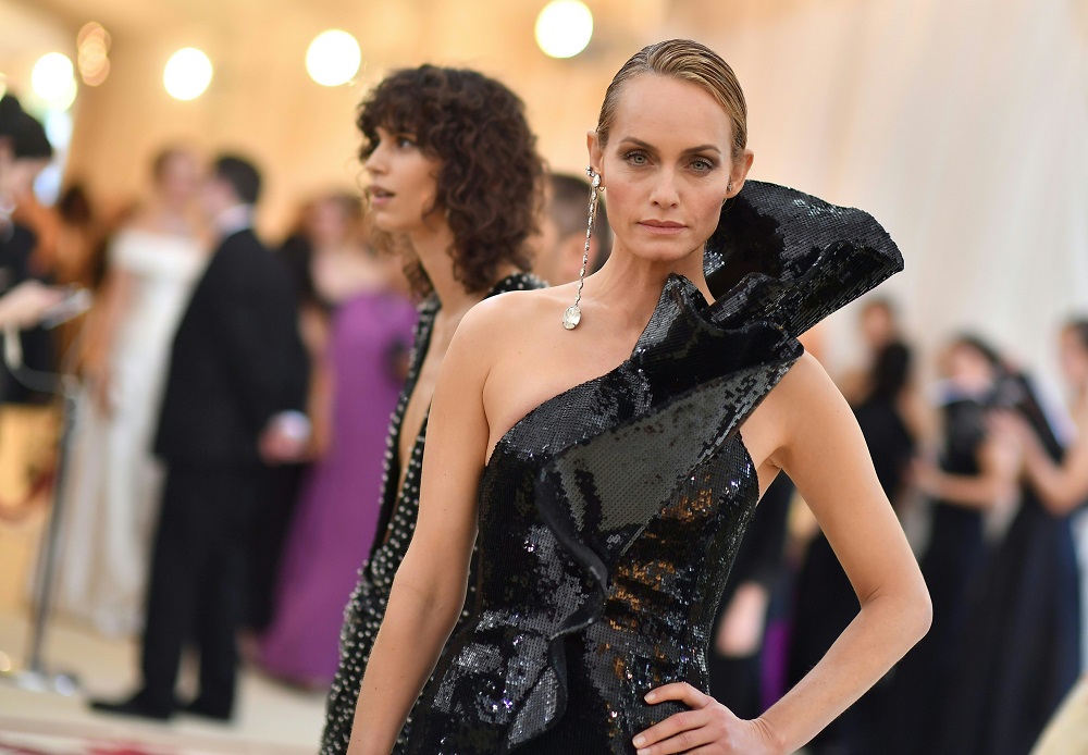 Amber Valletta arrives for the 2018 Met Gala at the Metropolitan Museum of Art in New York May 7, 2018. u00e2u20acu201d Reuters pic    
