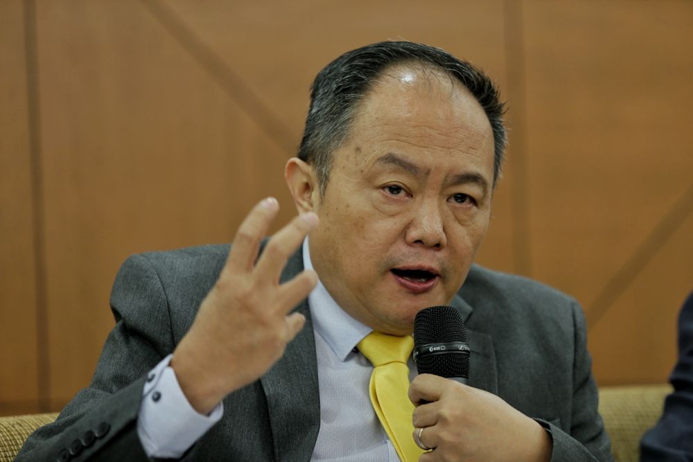 Bersih 2.0 chairman Thomas Fann speaks to reporters in Kuala Lumpur March 14, 2019. u00e2u20acu2022 Picture by Ahmad Zamzahuri