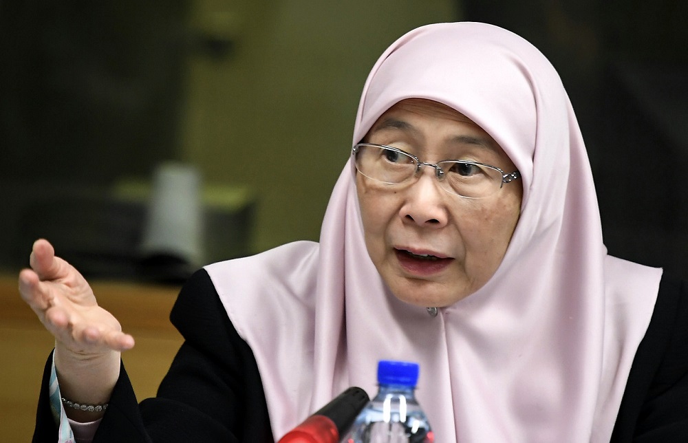 Deputy Prime Minister Datuk Seri Dr Wan Azizah Wan Ismail, who also president of the Intergovernmental Council (IGC) Bureau, delivers her speech during the Unesco Management of Social Transformation (MOST) meeting in Paris March 18, 2019. u00e2u20acu201d Bernama pic