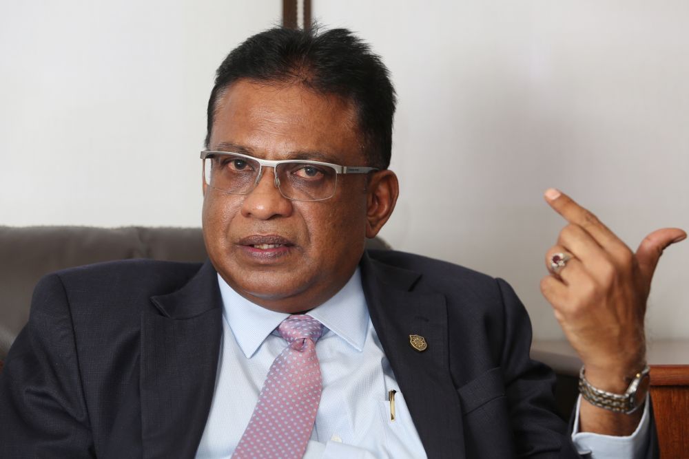 Malaysian Bar President George Varughese speaks to Malay Mail at the Bar Council in Kuala Lumpur on March 14, 2019. u00e2u20acu201d Picture by Choo Choy Maynn