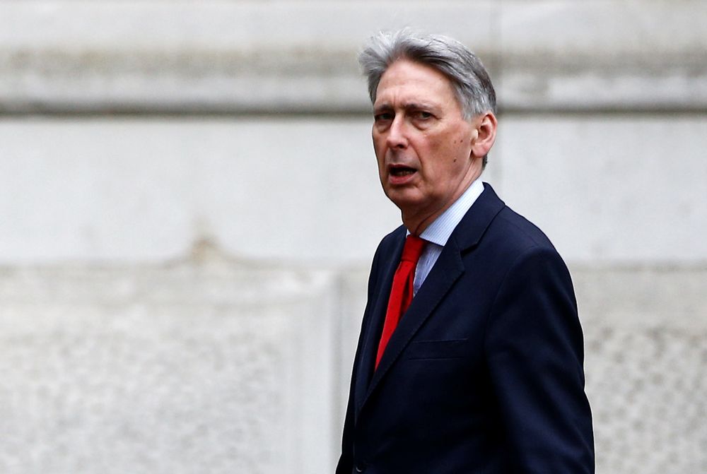 Britainu00e2u20acu2122s Chancellor of the Exchequer Philip Hammond is seen outside Downing Street in London, Britain March 22, 2019. u00e2u20acu201d Reuters pic