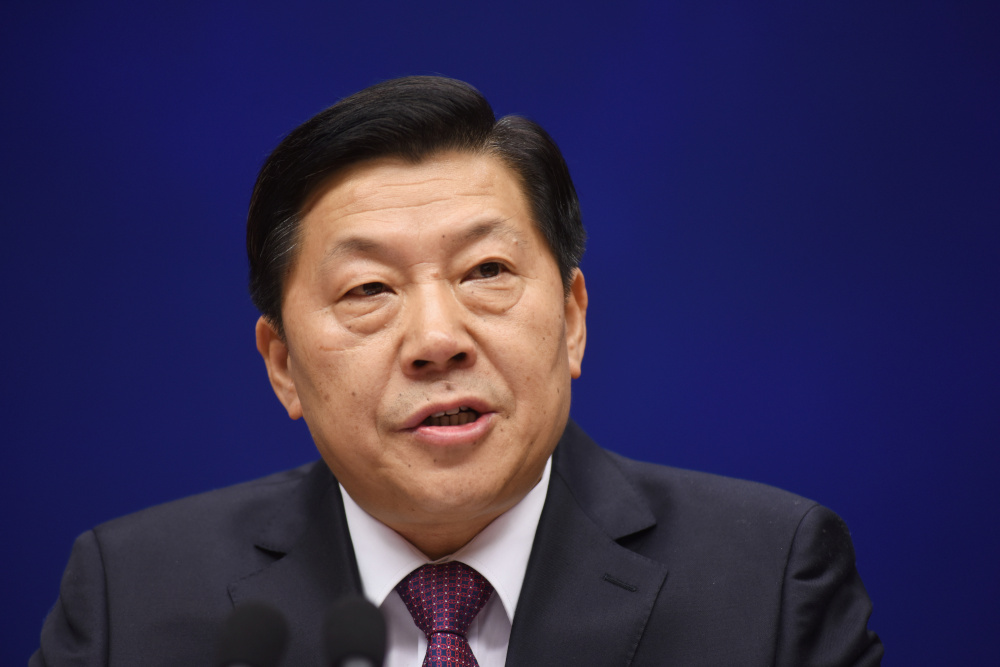 Lu Wei, head of Cyberspace Administration of China, attends a news conference in Beijing, China December 9, 2015. u00e2u20acu201d China Out pic via Reuters  